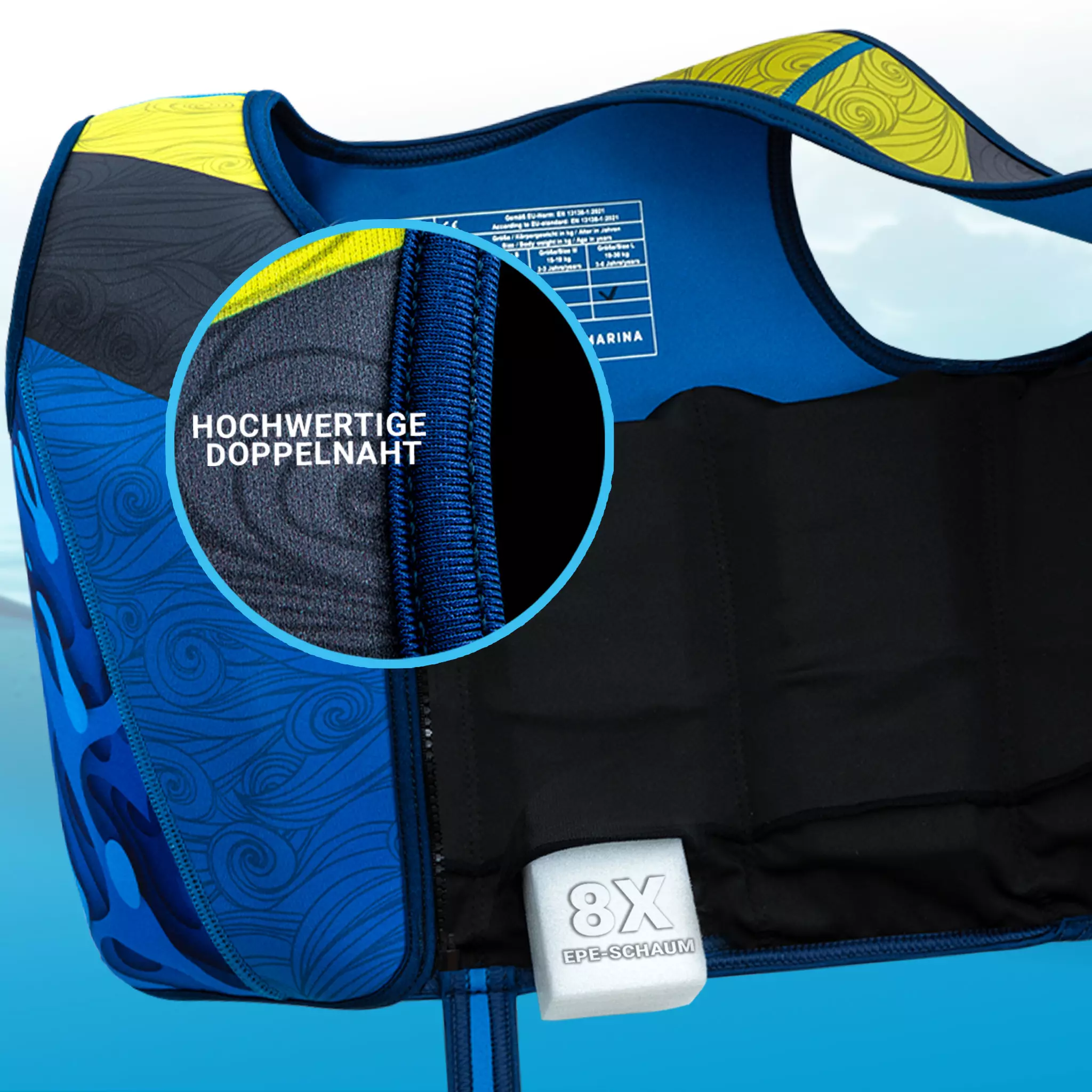 Bluemarina Schwimmhilfe für Kinder